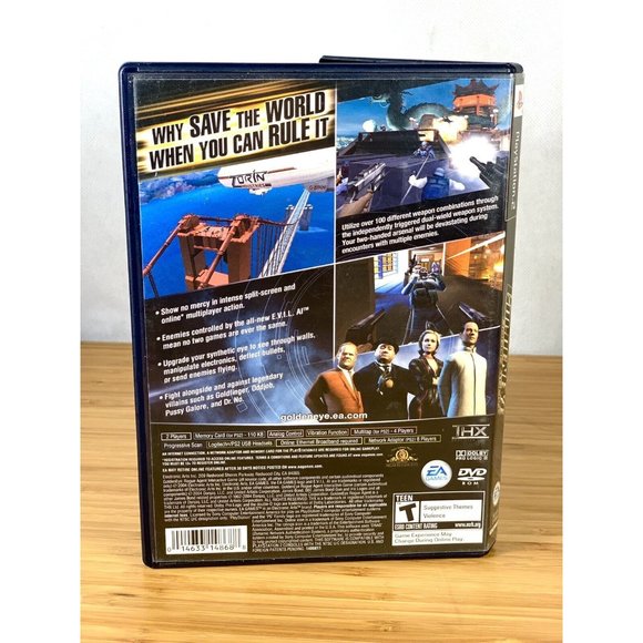 PS2 Goldeneye Rogue Agent No Manual PlayStation 2 Black Label Tested - Picture 3 of 3